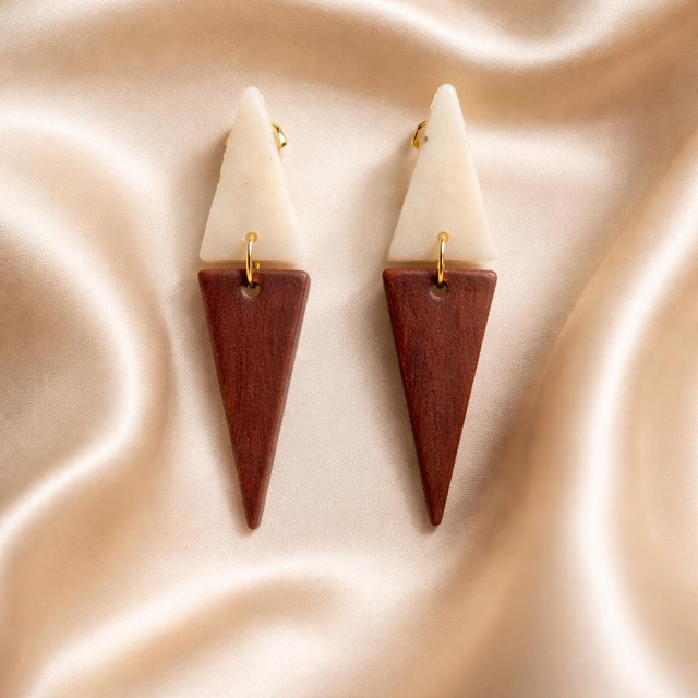 Boucles Triangles petit modèle- Collection Minérale origine