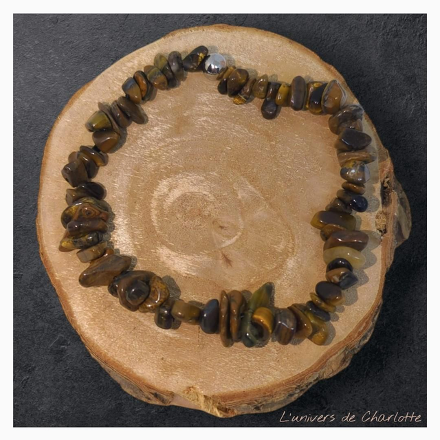 Bracelet "Oeil de tigre" baroque BR-209