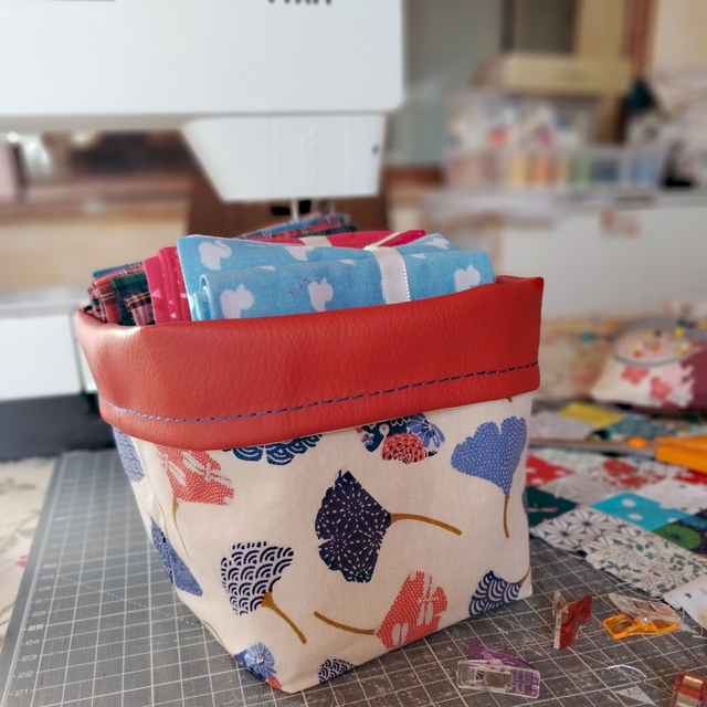 Panière vide poche feuilles de ginkgo