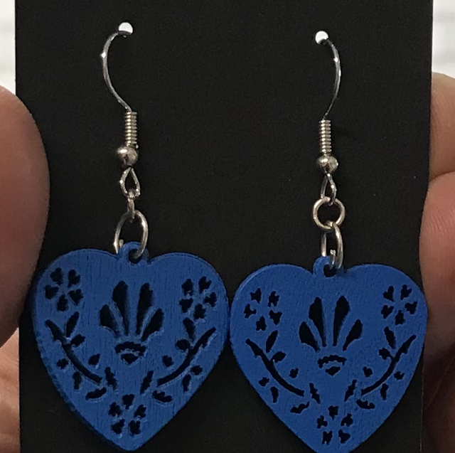 Blue Short Drop Earrings- BLD5789