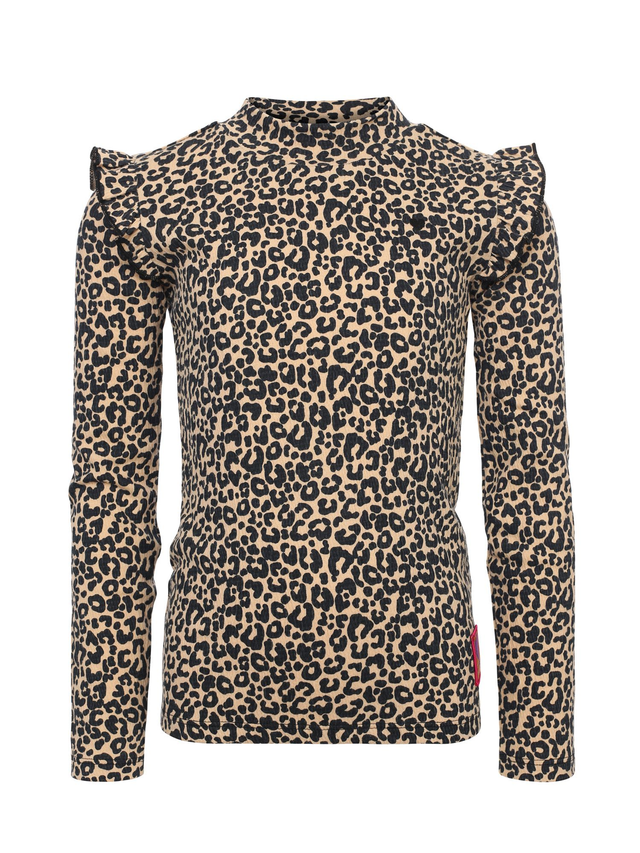 Looxs crinkle top Sandy Leopard
