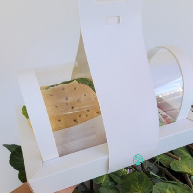 Caja Tipo Bandeja Con Azas 26x16x4