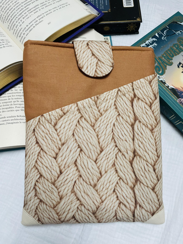 Pochette à livre à poche laine