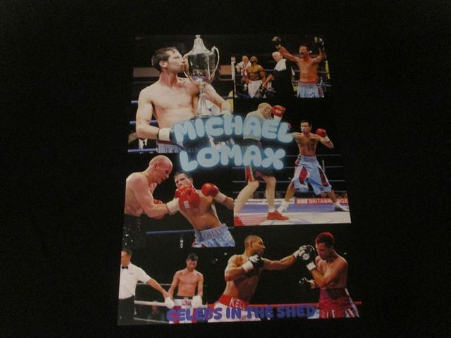Michael Lomax Boxing Scenes A3 Poster (Blue Logo)