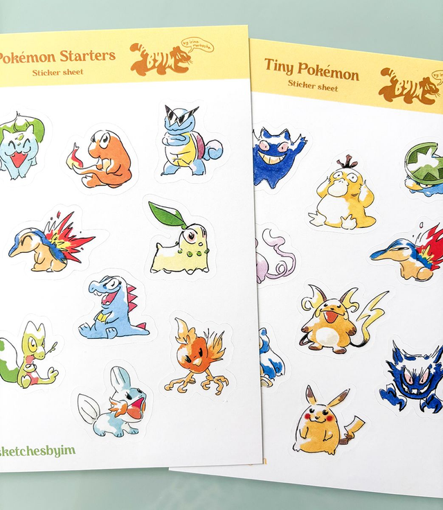 Pokemon Sticker sheet