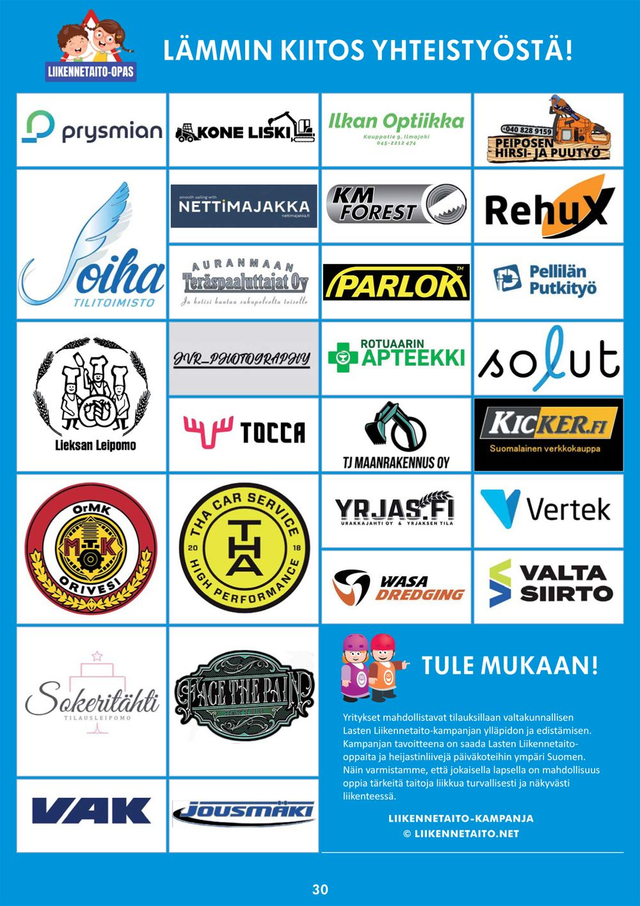 Tuki-ilmoitus lehteen