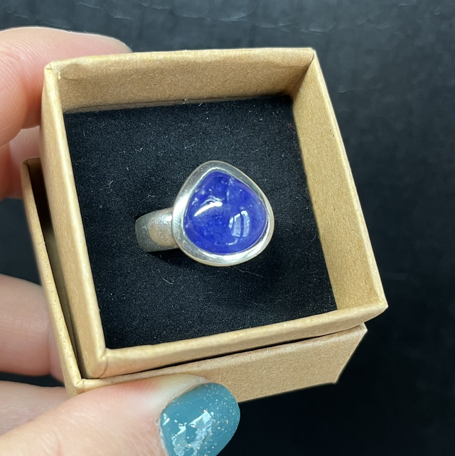 Bague en argent et Tanzanite - Taille 61
