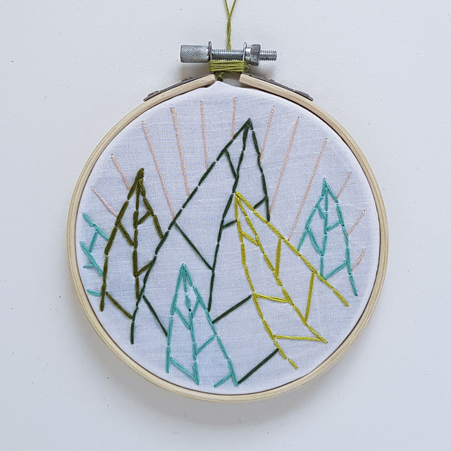 Embroidered Leaves 11cm -  ORIGINAL
