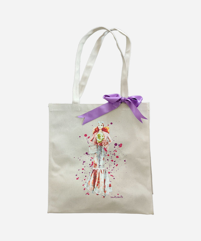 Vászontáska - lila