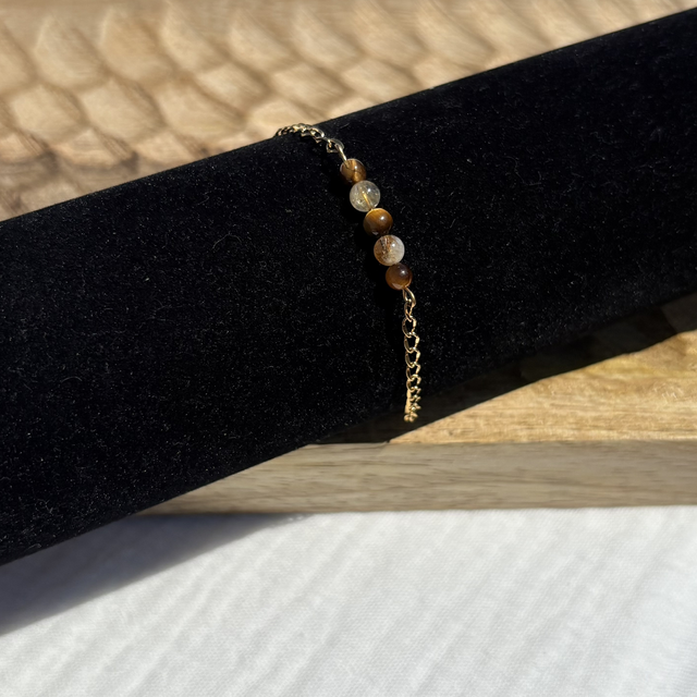 Bracelet acier Inoxydable doré « Emma »