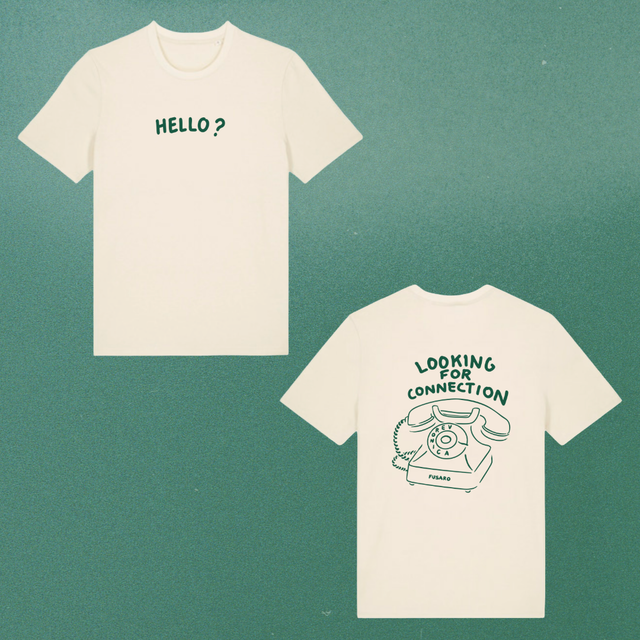 T-Shirt "Looking for Connection": White