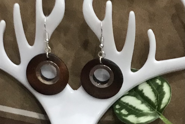 Brown Dangling Earrings-BRDE12