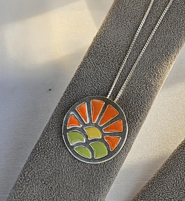 "In a round" necklaces