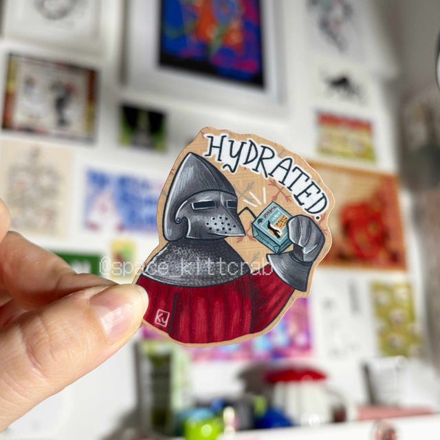 Hydrated single sticker (posamezna nalepka)
