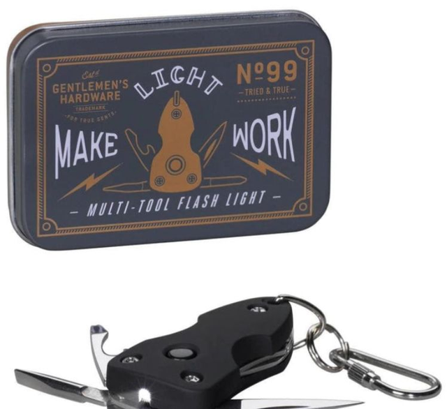 Gentlemen's Hardware Pocket Multi-Tool with Flashlight