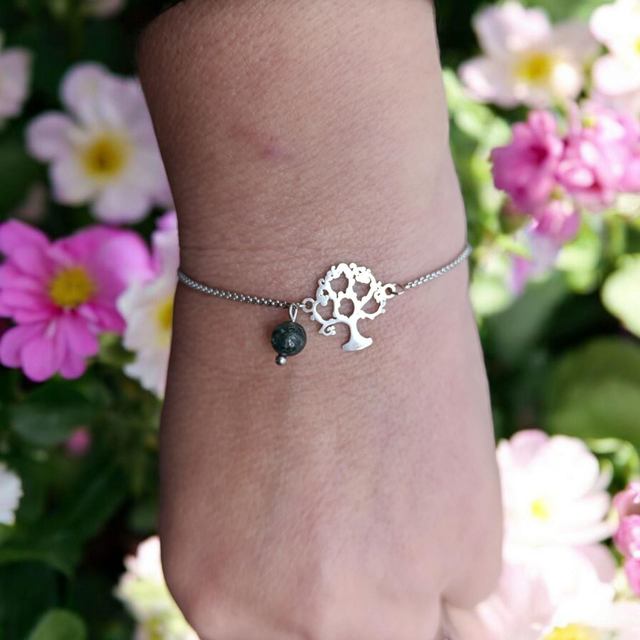 Bracelet Agate Mousse - Souffle de Paix & Renouveau