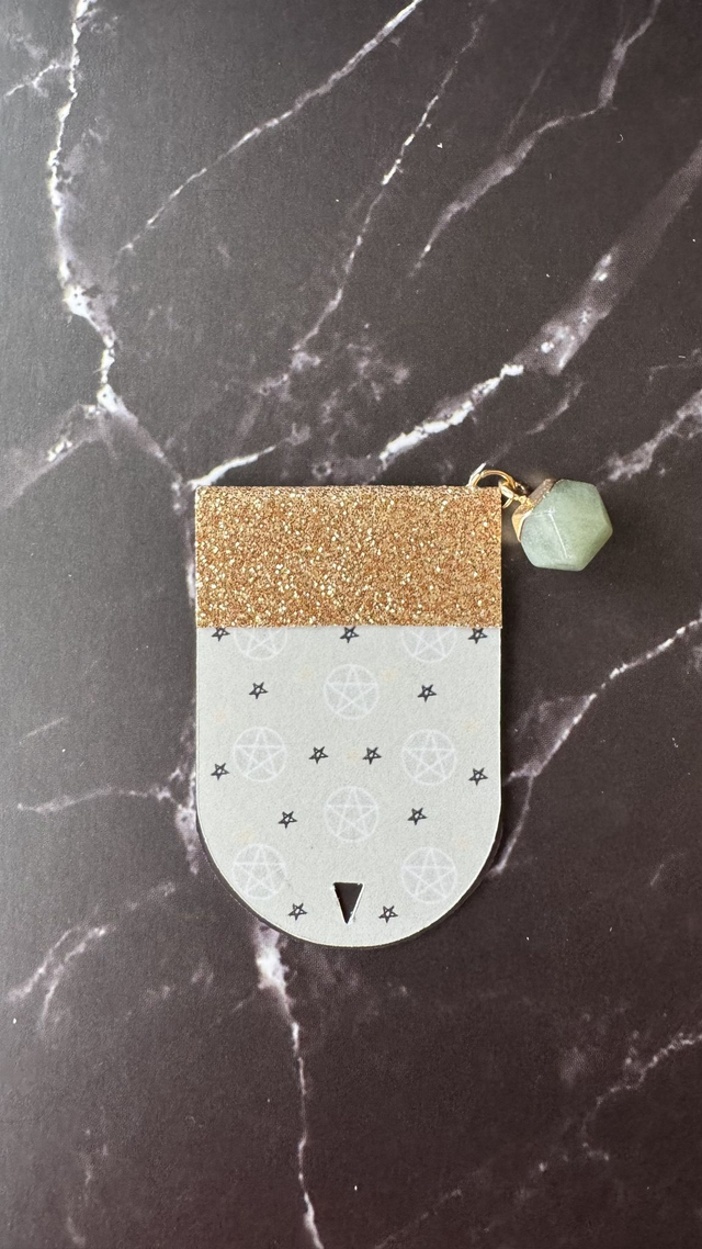 Marque-page Sabrina, avec une mini aventurine