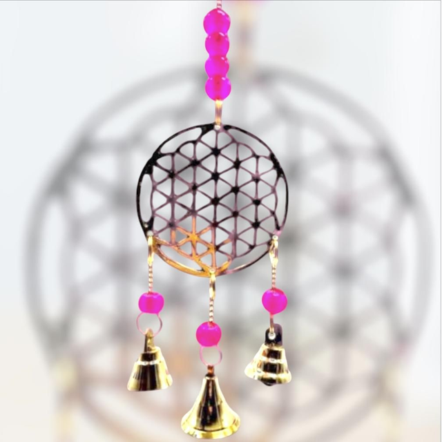 Carillon en bronze &quot;Fleur de vie&quot;