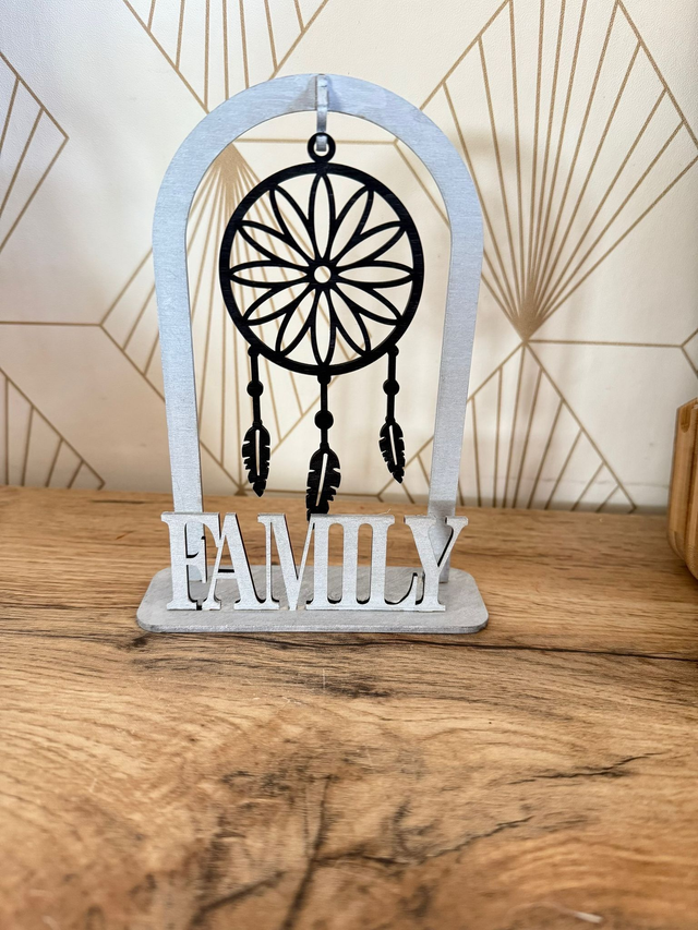 Attrape rêve en bois à poser 