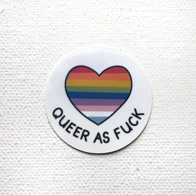 Effektsticker S Queer AF