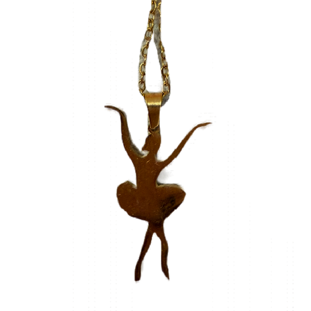 Gold Ballerina Necklace