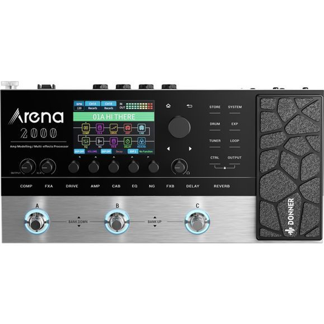 Donner Arena 2000 guitar-multieffekt-pedalboard