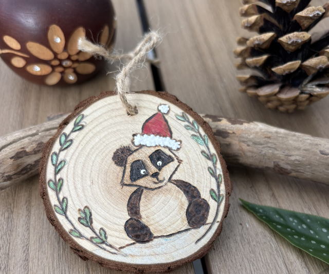 Boule de Noël Panda de Noël 