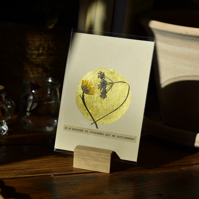 carte postale • je m'entoure de personnes qui me soutiennent