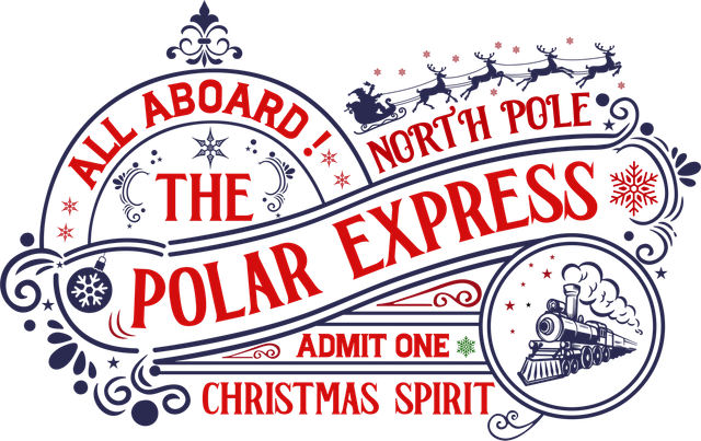 Christmas Polar Express Ticket DTF