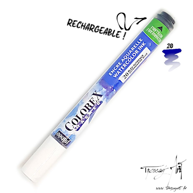PEBEO - MARQUEUR AQUARELLE COLOREX - BLEU OUTREMER - PB010020