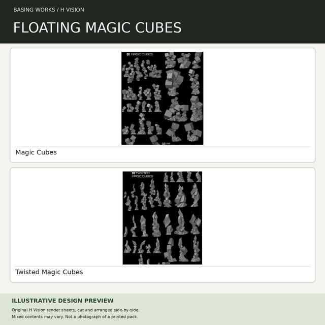 H Vision - Floating Magic Cubes