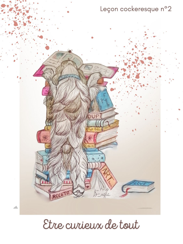 Affiche illustration être curieux de tout
