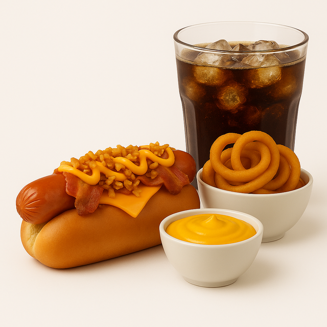 Hot Dog Bacon Cheddar