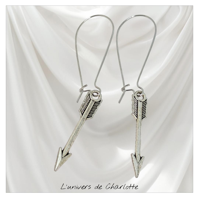 Boucles d&#039;oreilles &quot;Flèche&quot; BO-103