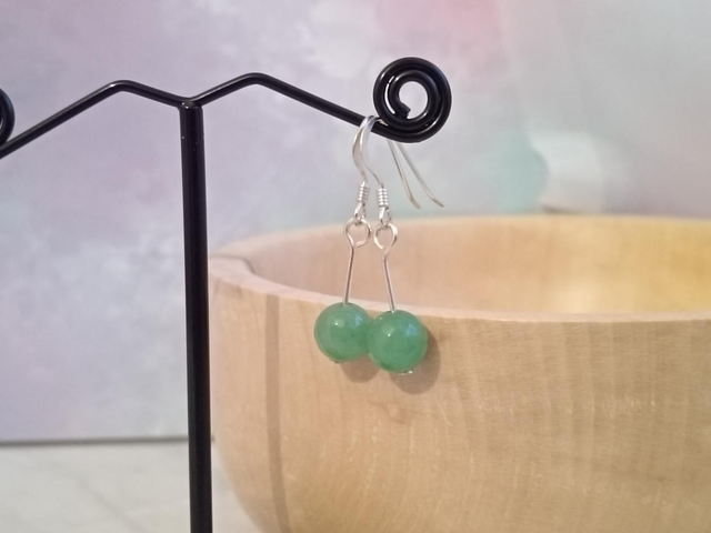 Green Agate Earrings 