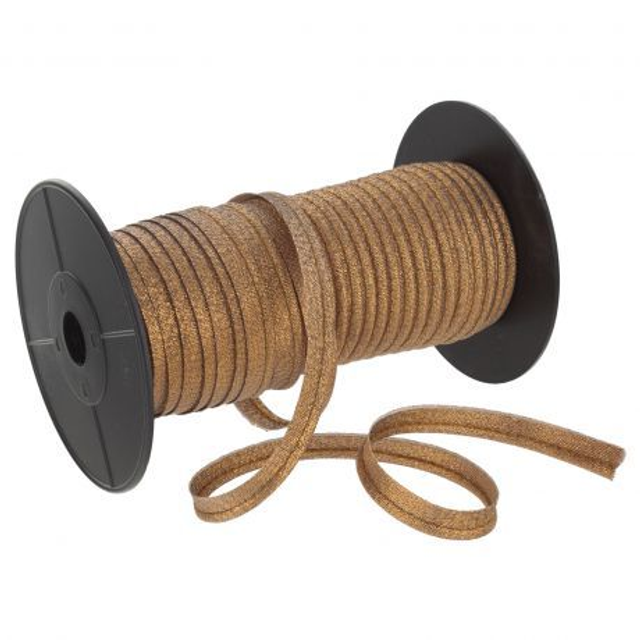 Passepoil lurex 10mm Cuivré