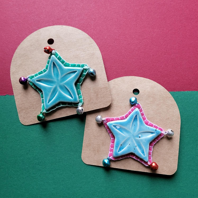 Santa's Little Star Badge/Brooch