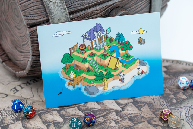 Animal Crossing x DnD art print