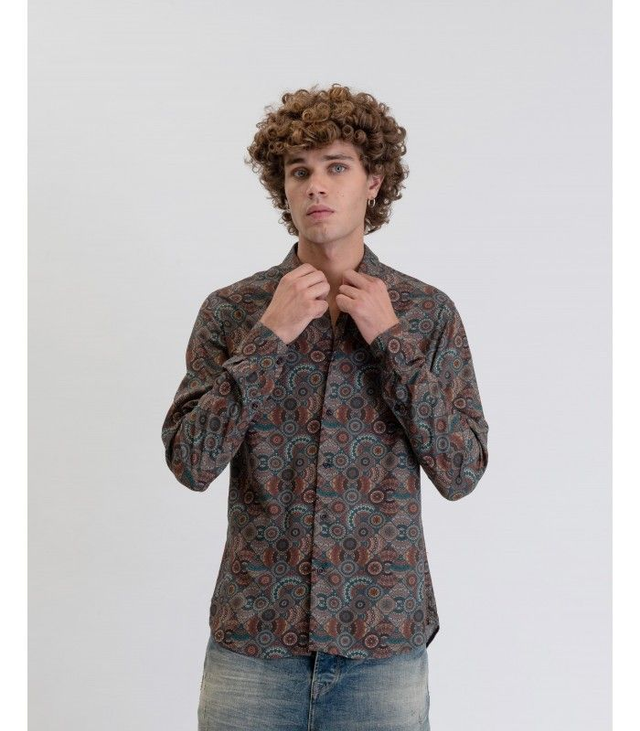 509PG672 - Gianni Lupo camicia manica lunga fantasia
