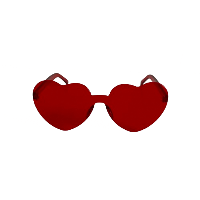 Lunette Coeur Rouge 