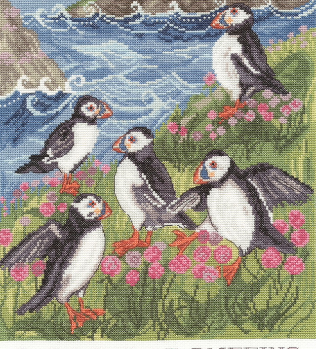 Circus of Puffins by Bothy Threads