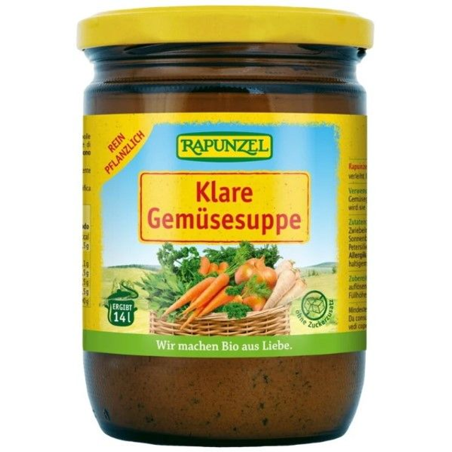 Rapunzel Klare Gemüsesuppe mit Bio-Hefe, 250g Glas