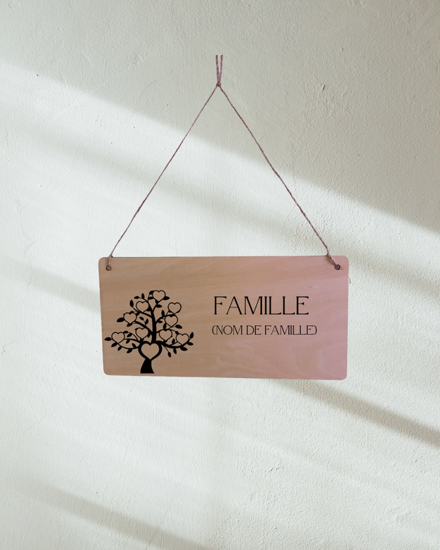 Plaque décorative Famille