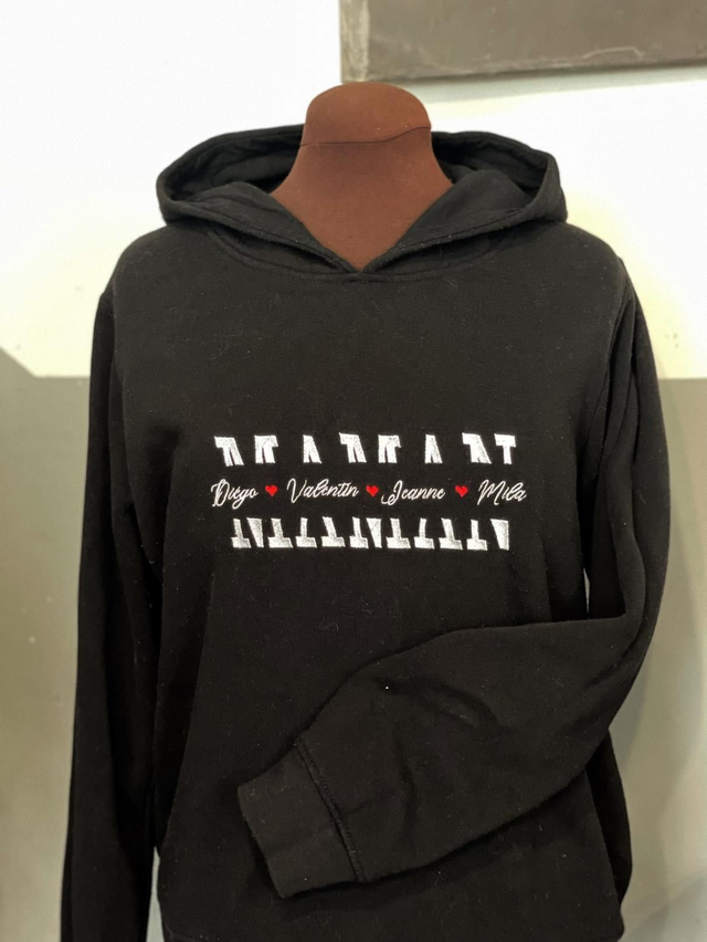 fichier broderie maman et ses enfants - 3 Tailles / 12 Formats