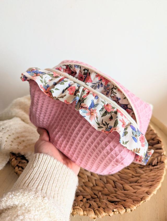 Trousse de toilette rose 