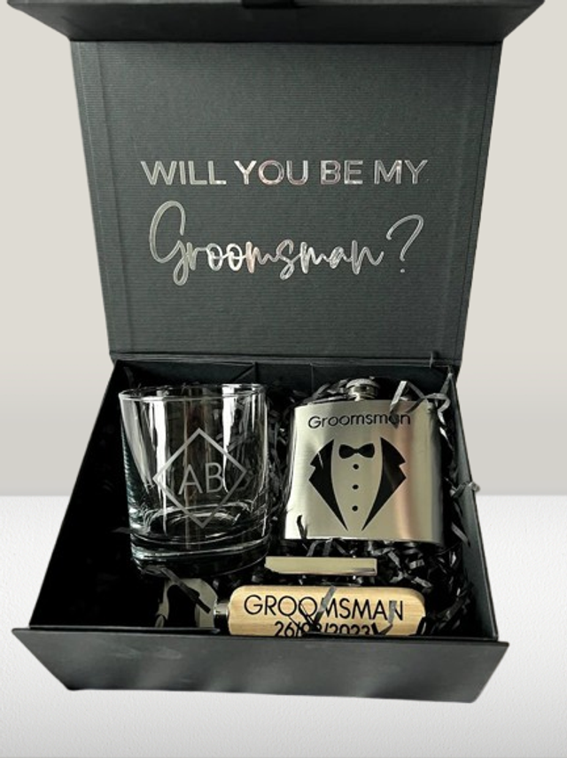Will you be my best man or Groomsman gift Box