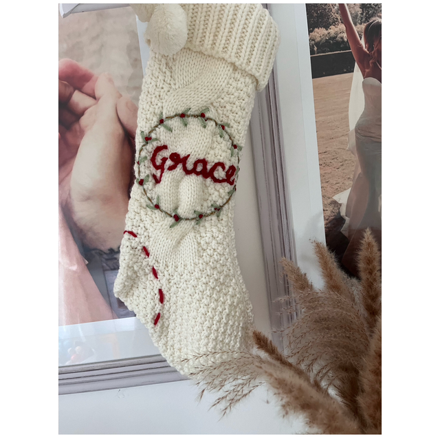 Personalised Christmas stocking - please choose variation 