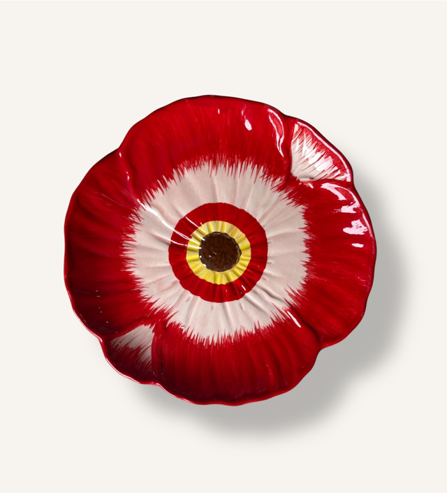 Red Poppy Plate