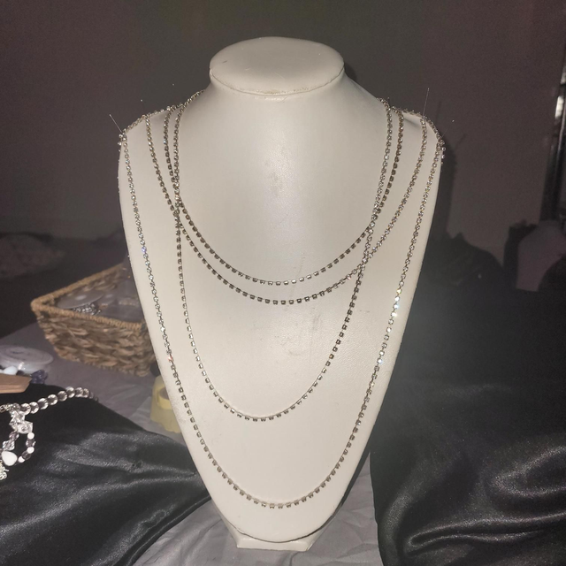 Diamonte Chained Necklace