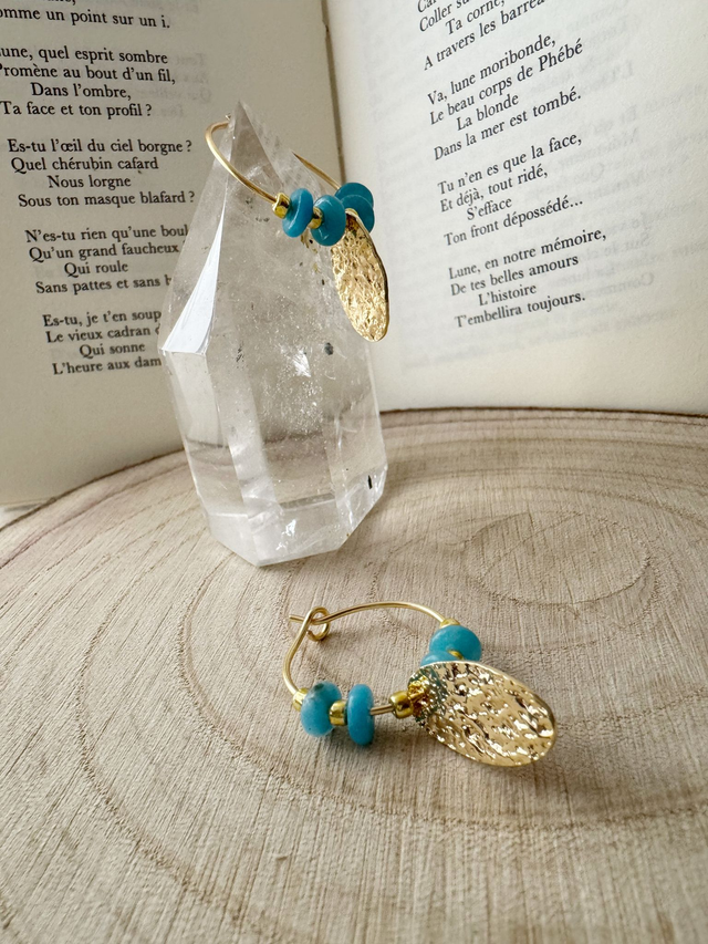 Boucles d'oreilles Bleu Éternel